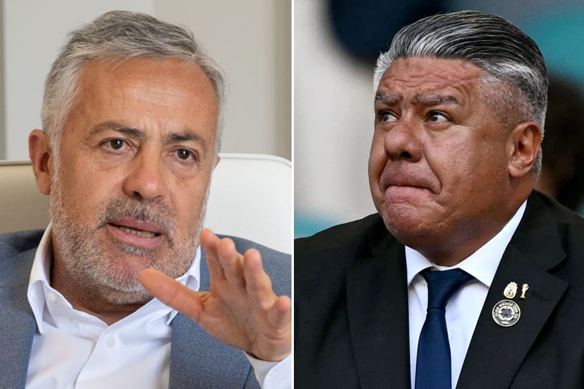 Alfredo Cornejo y Chiqui Tapia