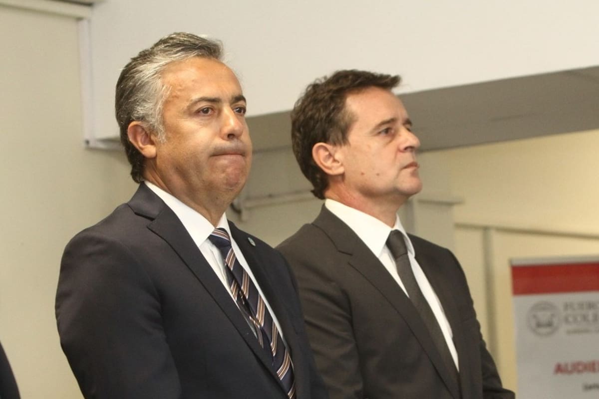 Alfredo Cornejo y el juez Omar Palermo