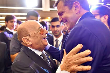 Alfredo Coto y el ministro Sergio Massa