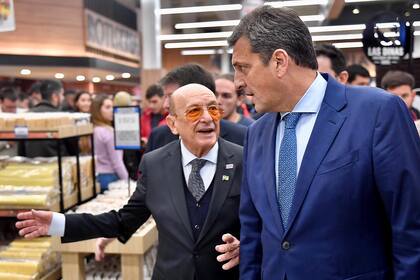 Alfredo Coto y el ministro Sergio Massa