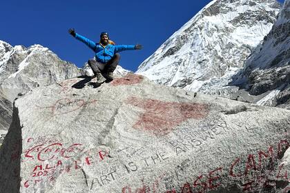 Alfredo, en el Everest.