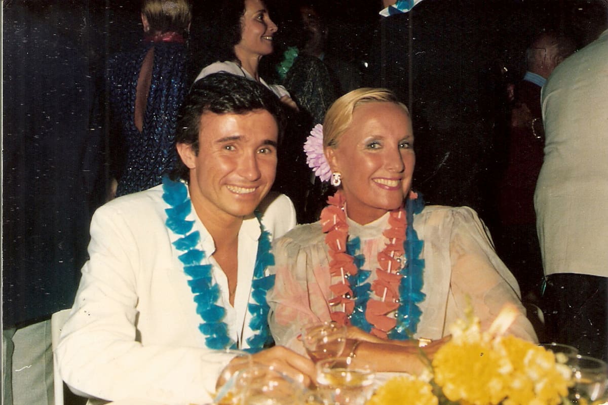 Alfredo Etchegaray y Mirtha Legrand, en las noches de fiesta de Uruguay