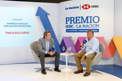 Alfredo Sainz (LA NACION) junto a Mariano Jaureguiberry (Finca Balcarce)