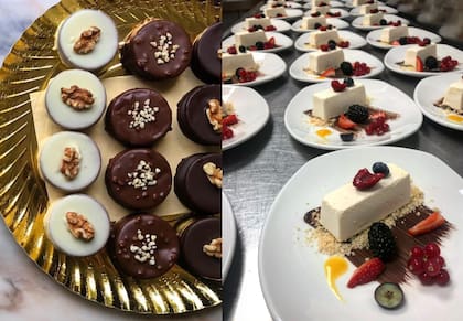 Algunas de las creaciones de Silvana, como jefa pastelera del Meliá Ibiza.