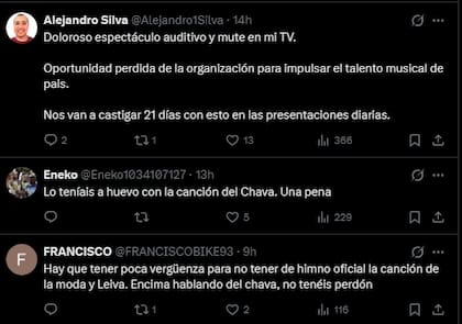 Algunas de las críticas contra Miranda!