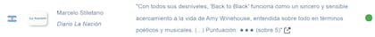 Algunas de las críticas que recibió en el sitio web FilmAffinity (Foto: Captura)