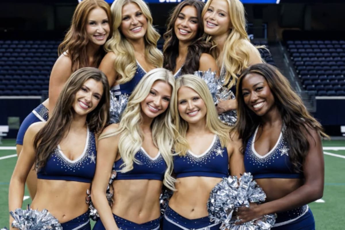 Algunas de las Dallas Cowboy Cheerleaders