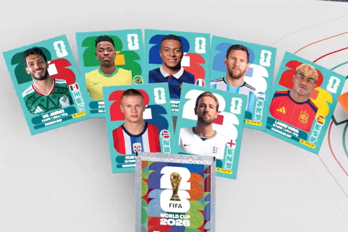 Algunas de las figuritas que estarán en el álbum del Mundial 2026; Lionel Messi tendrá su propio cromo mundialista por sexta vez