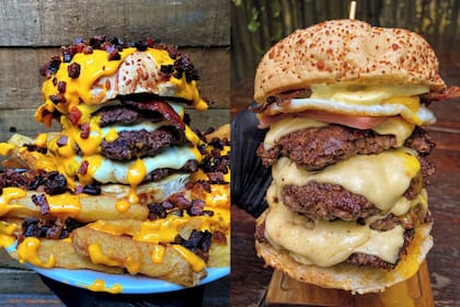 Algunas de las hamburguesas que se sirven en Fausto