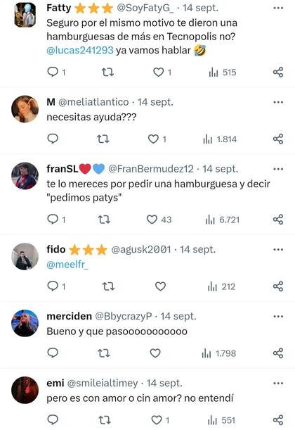 Algunas de las reacciones por parte de los usuarios en Twitter