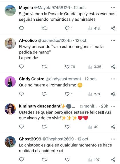 Algunas de las reacciones por parte de los usuarios en Twitter