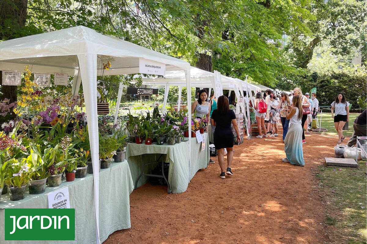 Algunas de los stands que estuvieron presentes durante la sexta edición de la feria en el Botánico de la Ciudad de Buenos Aires.