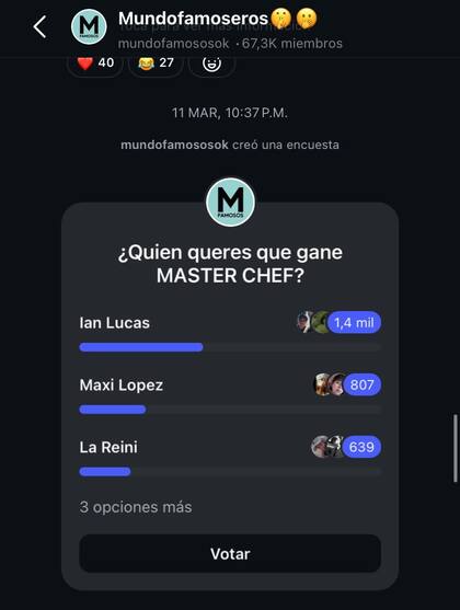 Algunas encuestas posicionan a Ian Lucas como el ganador de la competencia (Captura: Instagram @mundofamososok)