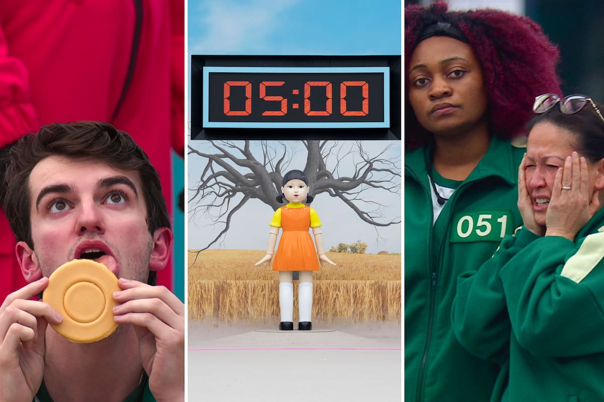 Algunas imágenes de El juego del calamar: el desafío, el reality show basado en la exitosa ficción coreana