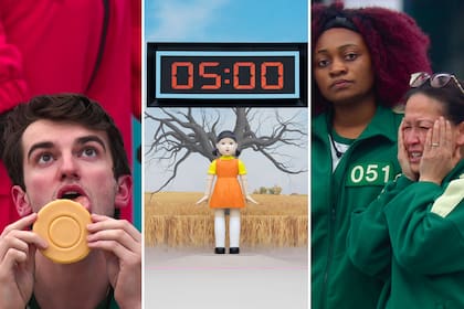 Algunas imágenes de El juego del calamar: el desafío, el reality show basado en la exitosa ficción coreana