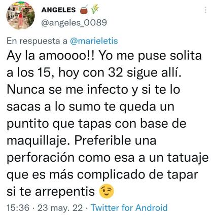 Algunas personas aprovecharon a contar sus experiencias al colocarse un piercing en su cuerpo
