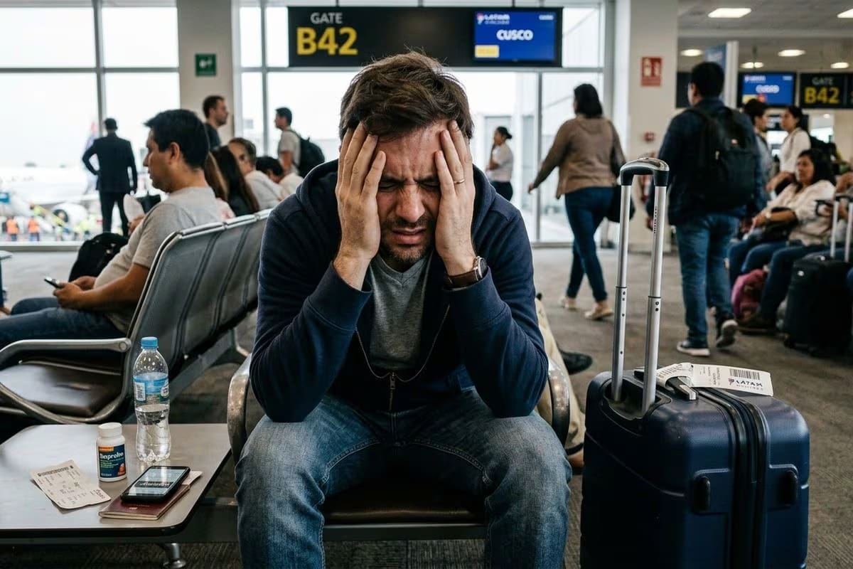 Algunas personas experimentan ansiedad mucho antes de empezar el viaje