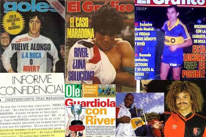 Algunas portadas de transferencias jamás realizadas en el fútbol argentino