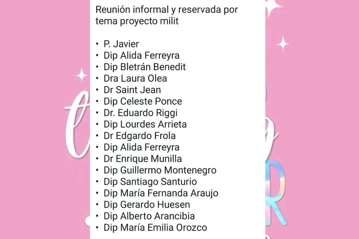 Alguno de los integrantes del grupo de WhatsApp en el que se coordinó la visita a represores en Ezeiza