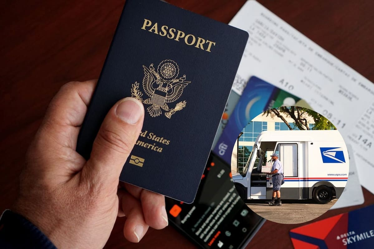 Algunos ciudadanos estadounidenses pueden renovar sus pasaportes por correo postal o en línea (Pexels/DΛVΞ GΛRCIΛ) (Facebook/US Postal Service)