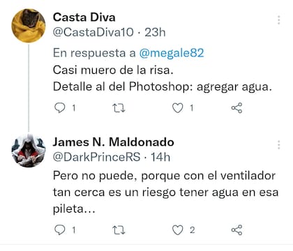 Algunos de las cómicas reacciones que se pueden ver en la publicación