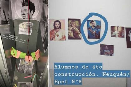 Algunos de los altares que le hicieron a "San Ricardo"