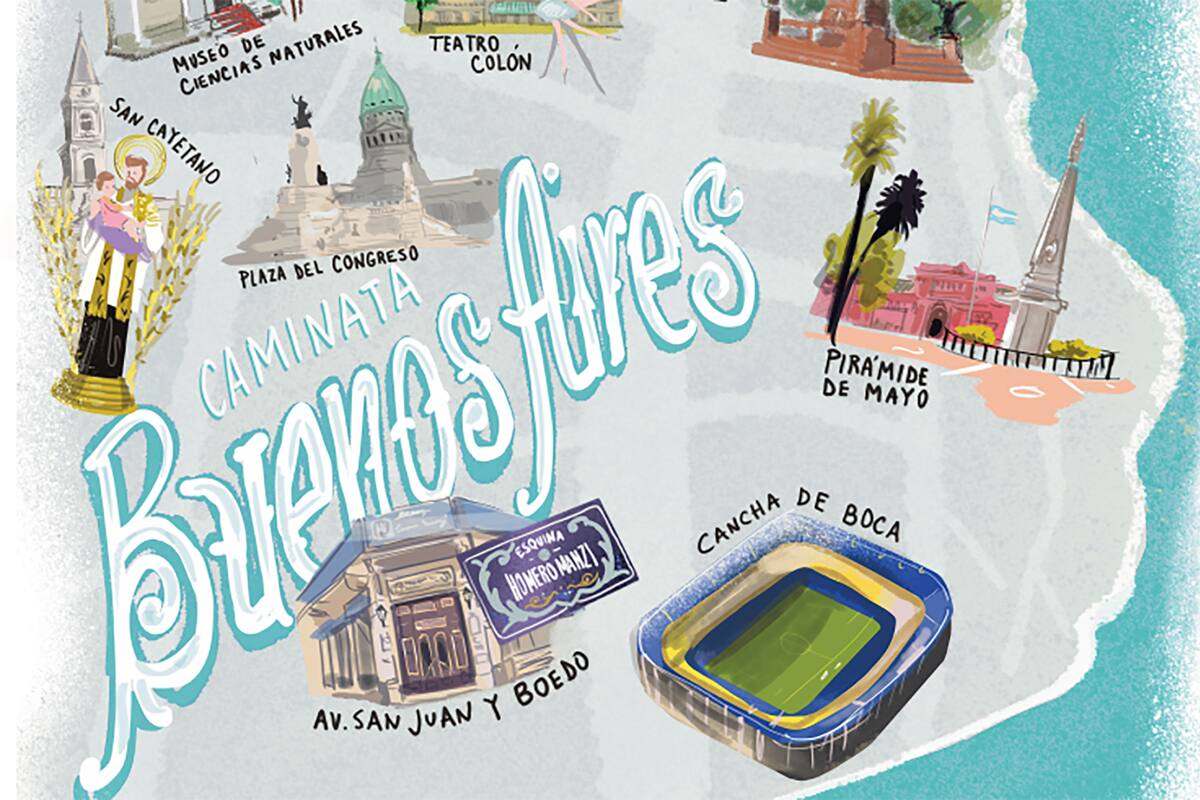 Algunos de los atractivos que intervienen en los circuitos literarios y a pie por la ciudad de Buenos Aires