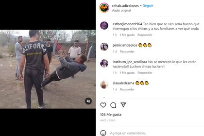 Algunos de los comentarios en la última publicación del centro de rehabilitación en Instagram