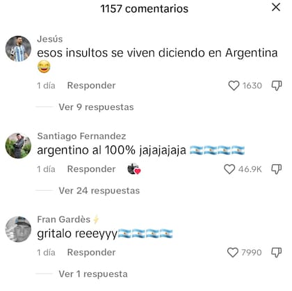 Algunos de los comentarios que colocaron los usuarios en la publicación