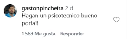 Algunos de los comentarios que dejaron los suscriptores del gigante del streaming en el posteo de Barassi (Foto: Captura Instagram/@diegobarassi)