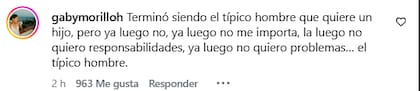 Algunos de los comentarios que dejaron los usuarios en contra de Garnacho (Foto: Captura Instagram/@evagarcia)