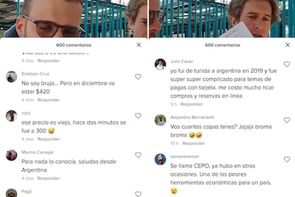 Algunos de los comentarios que hicieron los usuarios argentinos en la publicación