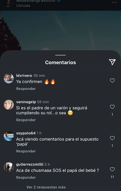 Algunos de los comentarios que recibió Sebastián Graviotto (Foto: Captura Instagram )