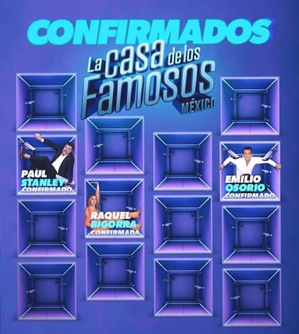 Algunos de los confirmados de La casa de los famosos México
