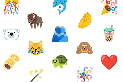 Algunos de los emojis que serán parte de Android 11