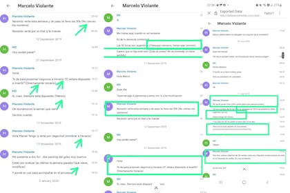 Algunos de los errores e inconsistencias en los chats filtrados.