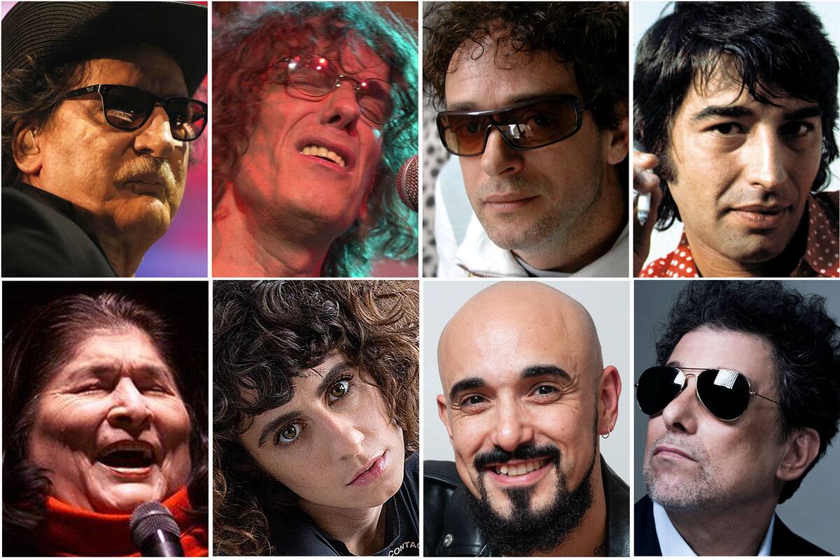 Algunos de los ganadores del Gardel de Oro en sus más de dos décadas de historia: Charly García, Luis Alberto Spinetta, Gustavo Cerati, Sandro, Mercedes Sosa, Marilina Bertoldi, Abel Pintos y Andrés Calamaro