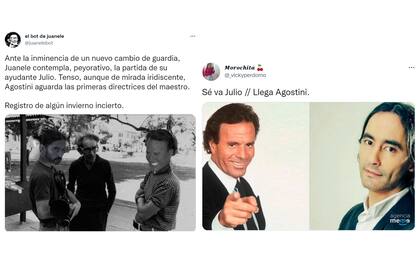 Algunos de los memes de Daniel Agostini y Julio Iglesias por el cambio de mes