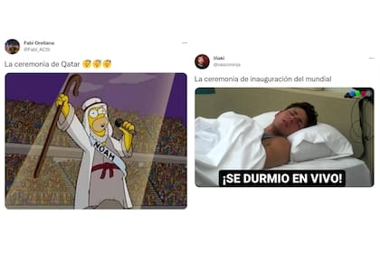 Algunos de los memes por la ceremonia inaugural del Mundial Qatar 2022