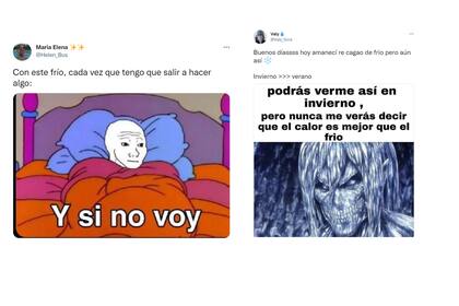 Algunos de los memes por la ola polar