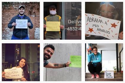 Algunos de los mensajes que pueden verse en la cuenta @quequisierasvos de Instagram