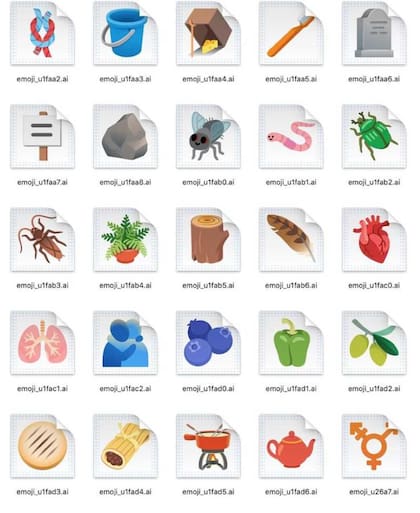 Algunos de los nuevos emojis que llegan en Android 11