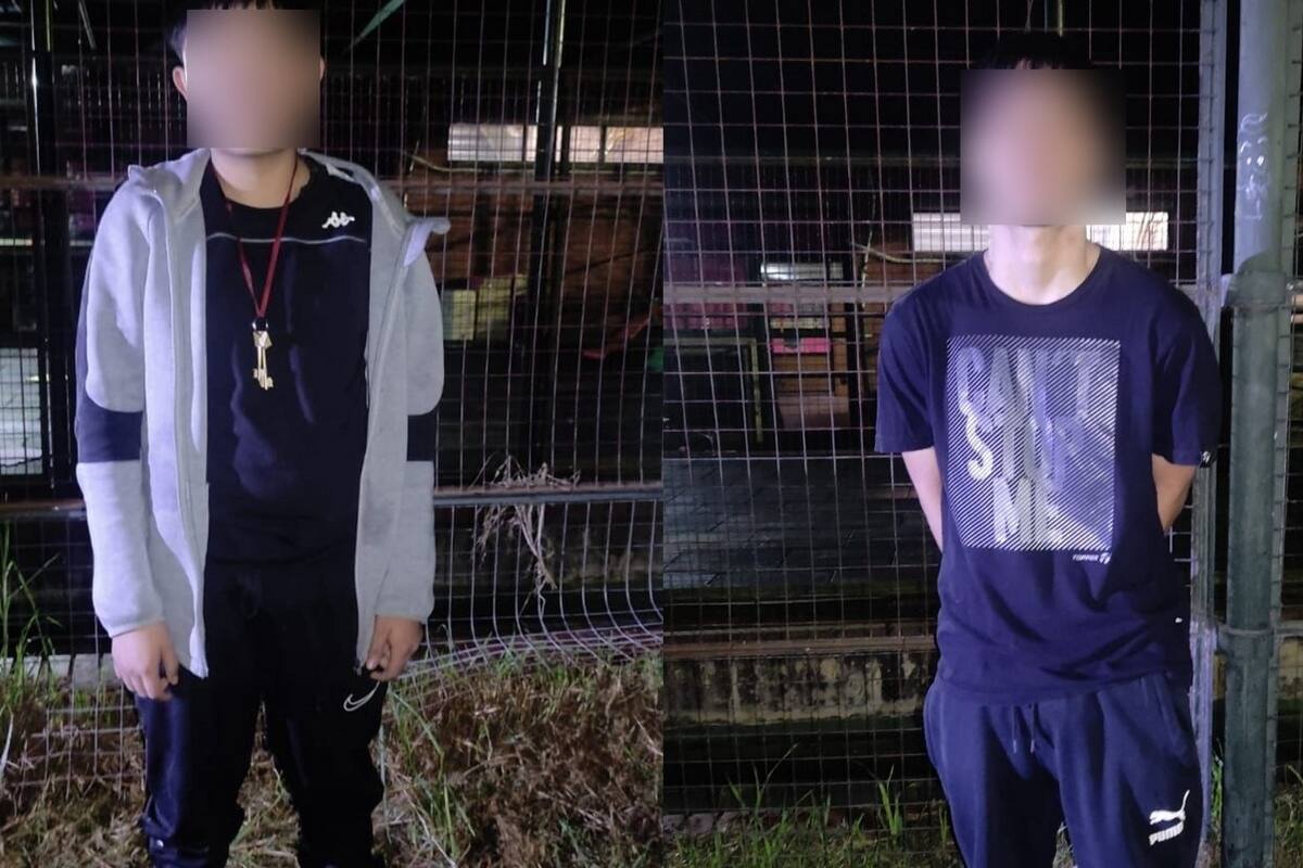 Algunos de los ocho delincuentes detenidos por robar notebooks en escuelas porteñas