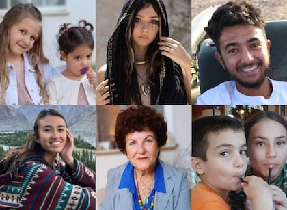 Algunos de los rehenes de Hamas