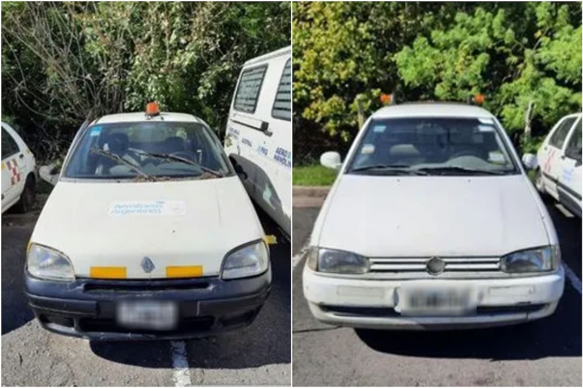 Algunos de los vehículos usados que subastará Aerolíneas Argentinas el 18 de mayo (Foto: narvaezbid.com.ar)