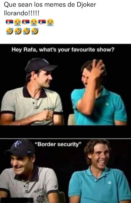 Algunos memes compartidos por los fanáticos tras el triunfo de Rafael Nadal