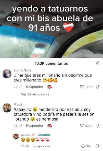 Algunos mensajes por parte de los usuarios en la publicación
