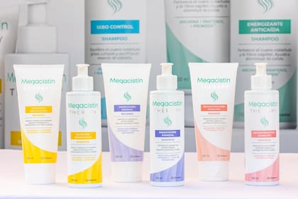 Algunos productos de la línea de Megacistin Therapy.