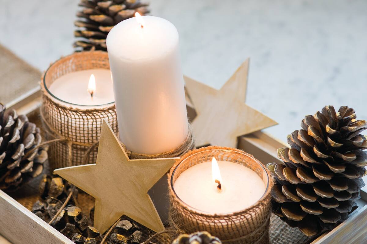 Algunos rituales navideños incluyen el encendido de velas