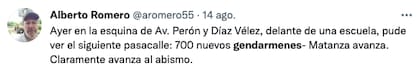 Algunos usuarios aseguraron haber visto el mismo pasacalle en varios puntos de La Matanza
